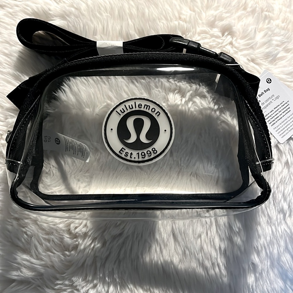 Lululemon Clear Everywhere Belt Bag NWT logo stadium